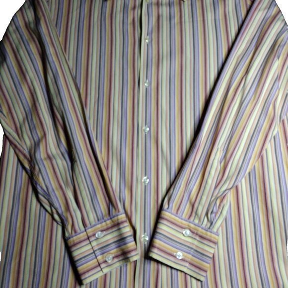 Boss Hugo Boss XL Multi-Color Men's Button Up Long‎ Sleeve Shirt - Picture 1 of 7